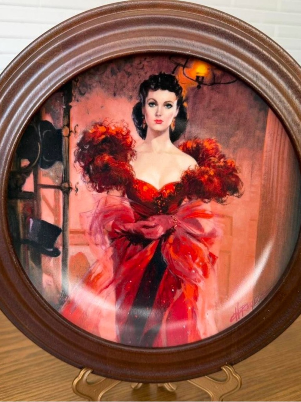 Vintage Gone with the Wind Golden Anniversary plate “Scarlett’s Resolve”